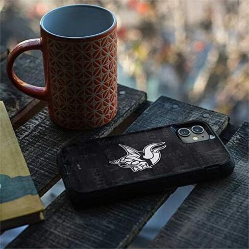 Skinit Decal Skin Compatible with OtterBox Defender iPhone 11 Case - Officially Licensed NFL Minnesota Vikings Black & White Design in Saudi Arabia