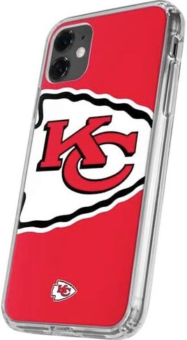 Skinit Clear Phone Case Compatible with iPhone 11 - Officially Licensed NFL Kansas City Chiefs Large Logo Design in Saudi Arabia