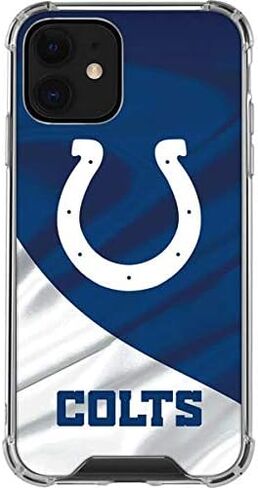 حافظة هاتف Skinit الشفافة متوافقة مع iPhone 12 - تصميم NFL Indianapolis Colts المرخص رسميًا in Saudi Arabia