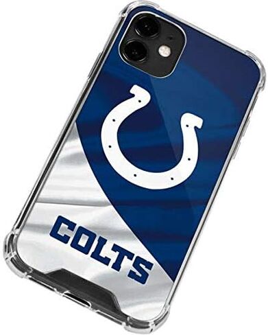 حافظة هاتف Skinit الشفافة متوافقة مع iPhone 12 - تصميم NFL Indianapolis Colts المرخص رسميًا in Saudi Arabia