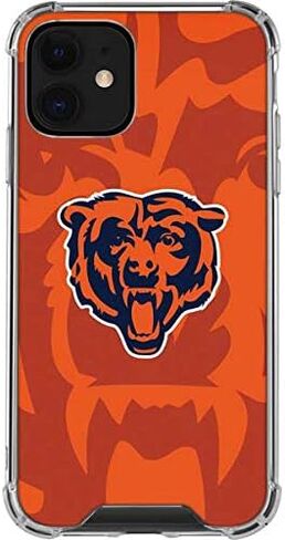 Skinit Clear Phone Case Compatible with iPhone 12 - Officially Licensed NFL Chicago Bears Double Vision Design in Saudi Arabia
