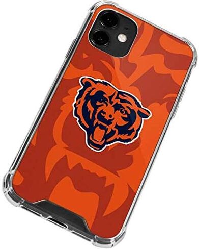 Skinit Clear Phone Case Compatible with iPhone 12 - Officially Licensed NFL Chicago Bears Double Vision Design in Saudi Arabia