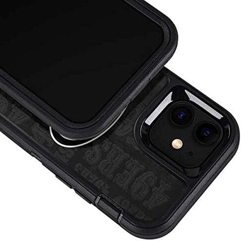 Skinit Decal Phone Skin Compatible with OtterBox Defender Pro Case for iPhone 12 - Officially Licensed NFL San Franciso 49ers Black & White Design in Saudi Arabia