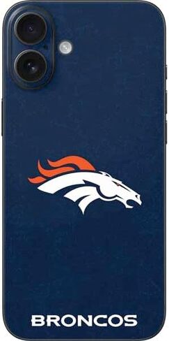 غلاف هاتف Skinit متوافق مع iPhone 16 Plus - تصميم مرخص رسميًا من NFL Denver Broncos in Saudi Arabia
