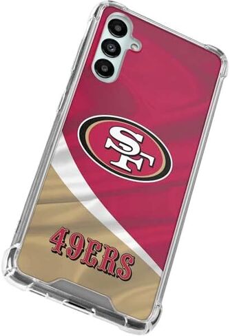 Skinit Clear Phone Case Compatible with Galaxy A14 5G - Officially Licensed NFL San Francisco 49ers Design in Saudi Arabia