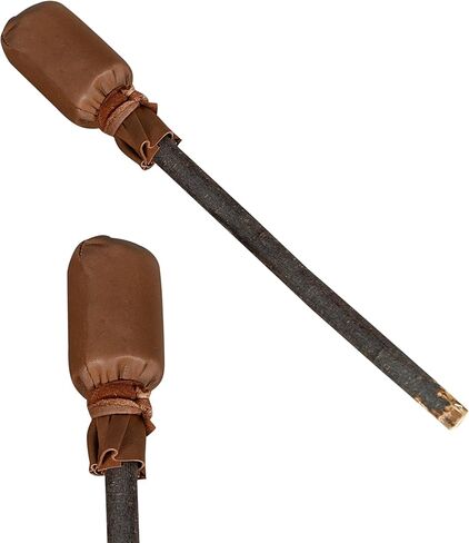 ARAW Shaman Native American Drumbeater, Drumstick Natural Wood Handle, Leather Head Beater (Brown) in Kuwait