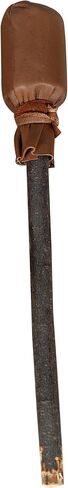 ARAW Shaman Native American Drumbeater, Drumstick Natural Wood Handle, Leather Head Beater (Brown) in Kuwait