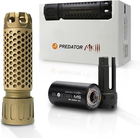 ACETECH Airsoft Riffle Tracer Unit Predator MKIII 14mm CCW Negative Thread QD Adaptror Glow in The Dark BB LED Lighting Effect in Kuwait
