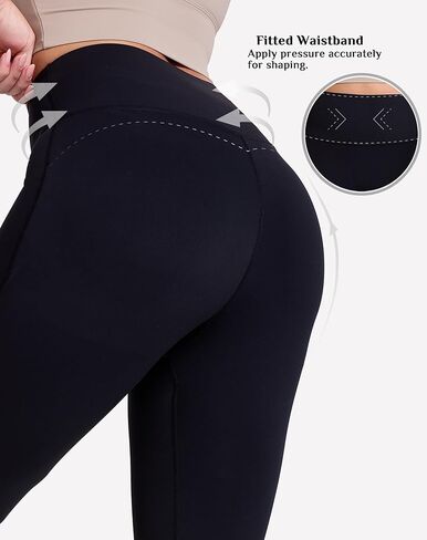 Butt Lifting Pads Flared Pants for Women with a Sculpting Hip Enhancer | 3-in-1 Tummy Control Shapewear Yoga Pants in Kuwait