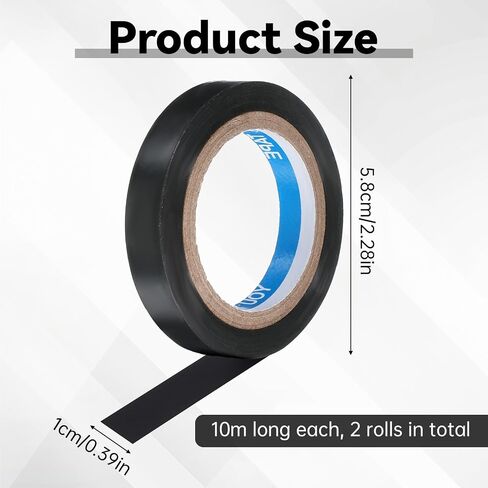 2Pcs Grip Finishing Tape Tennis Racket PVC Racquet Finishing 0.4Inch ×10.93 Yards Badminton Racquet Grip Racket Wrap Tape for Tennis Badminton in Saudi Arabia
