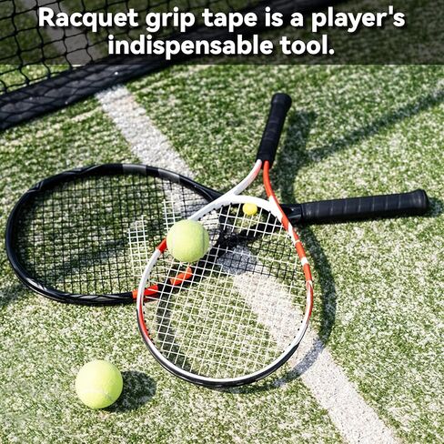 2Pcs Grip Finishing Tape Tennis Racket PVC Racquet Finishing 0.4Inch ×10.93 Yards Badminton Racquet Grip Racket Wrap Tape for Tennis Badminton in Saudi Arabia