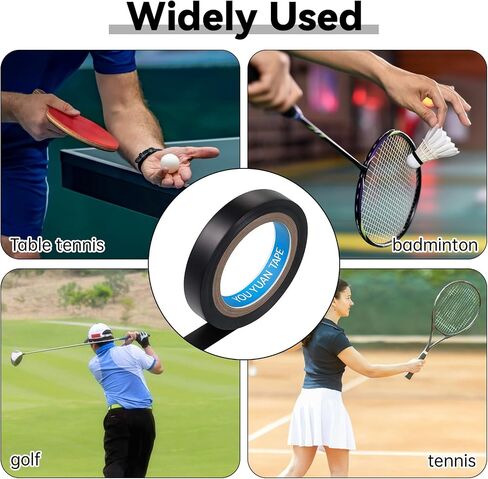 2Pcs Grip Finishing Tape Tennis Racket PVC Racquet Finishing 0.4Inch ×10.93 Yards Badminton Racquet Grip Racket Wrap Tape for Tennis Badminton in Saudi Arabia