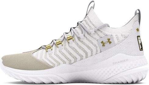 Under Armour Harper 9 Turf - للرجال (أبيض/أبيض ساميت/ذهبي معدني) in Kuwait