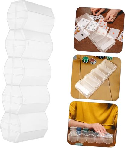 Poker Chip Carrier Box with Compartment Storage Portable Multi Use Poker Chip Case for Organized Sturdy Design for Easy Loading and Travel in Saudi Arabia
