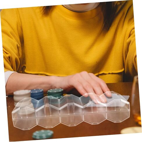 Poker Chip Carrier Box with Compartment Storage Portable Multi Use Poker Chip Case for Organized Sturdy Design for Easy Loading and Travel in Saudi Arabia