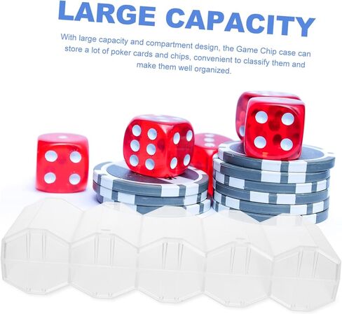 MERRYHAPY Poker Chip Carrier with Buckle Portable Multi Use Game Chip Storage Box and Cards for Daily Use and Protection in Saudi Arabia