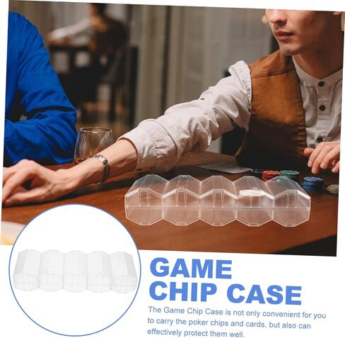 MERRYHAPY Poker Chip Carrier with Buckle Portable Multi Use Game Chip Storage Box and Cards for Daily Use and Protection in Saudi Arabia
