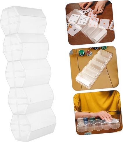 MERRYHAPY Poker Chip Carrier with Buckle Portable Multi Use Game Chip Storage Box and Cards for Daily Use and Protection in Saudi Arabia