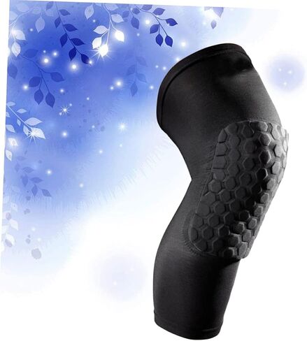 Toyvian Honeycomb Sports Knee Pads for Basketball and Climbing Breathable Compression Support Sleeve Black Protector Brace for Running and Sports Activities in Saudi Arabia