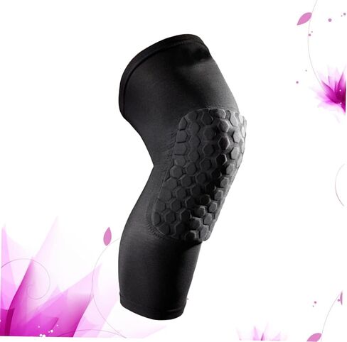 Toyvian Honeycomb Sports Knee Pads for Basketball and Climbing Breathable Compression Support Sleeve Black Protector Brace for Running and Sports Activities in Saudi Arabia
