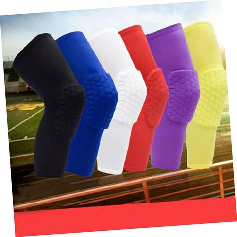 Toyvian Honeycomb Sports Knee Pads for Basketball and Climbing Breathable Compression Support Sleeve Black Protector Brace for Running and Sports Activities in Saudi Arabia