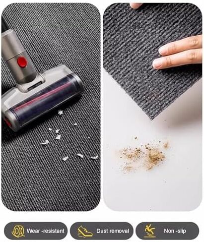 Soundproof Rugs for Piano & Drums - Noise Reduction Non-Slip Carpet Mat, 150x200cm, Gray - Ideal for Upright & Electronic Drum Kits, Bass Drum Protection in Saudi Arabia