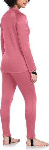 Womens Fleece Thermal Underwear Sets Warm Base Layers Long Johns for Skiing Hiking in Saudi Arabia