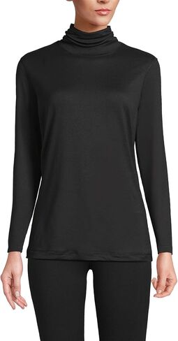 Lands' End Women's Baselayer Cozy Thermaskin Turtleneck Top in Saudi Arabia
