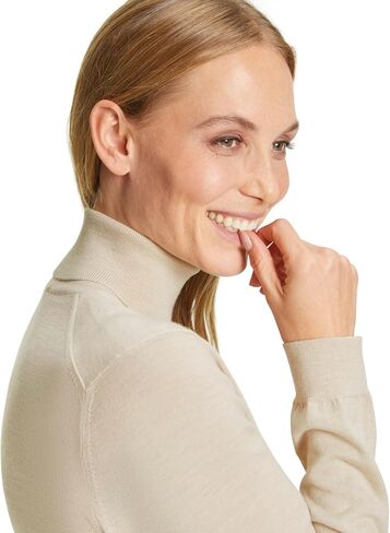 FALKE Women's Merino Wool Turtleneck Sweatshirt, 1 Piece in Saudi Arabia