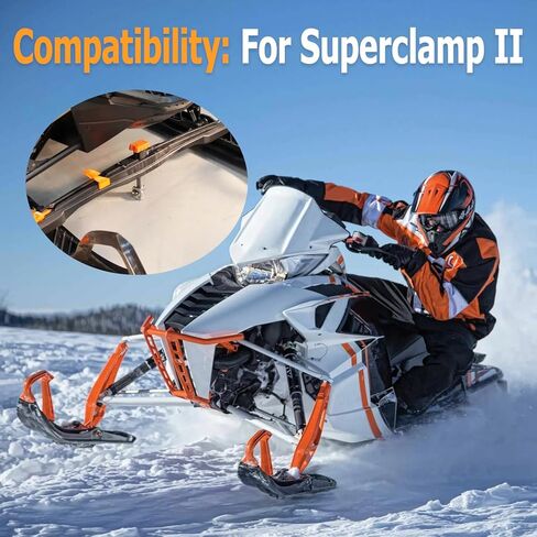 نظام ربط مقطورة عربة الثلج 1000-SC-FRONT مناسب لـ Superclamp II، قبضة متعددة الاستخدامات للإمساك الآمن، طقم أمان قضيب ربط عربة التزلج على الجليد in Kuwait