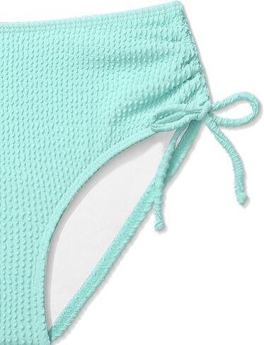 الفتيات ملابس السباحة بلون قابل للتعديل السباغيتي الأشرطة الرباط قطعتين مجموعة البكيني الفتيات ثوب السباحة ل 9-16Y in Kuwait