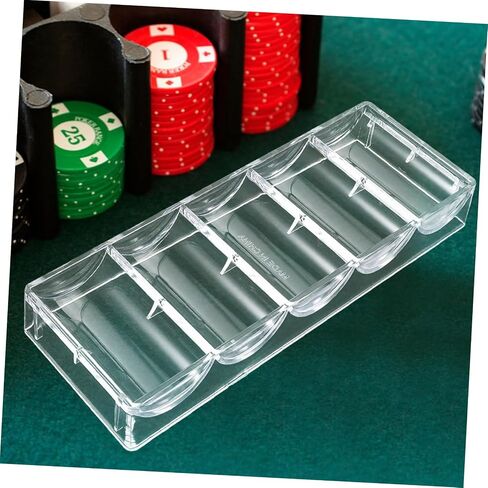 ibasenice Acrylic Poker Chip Organizer 2pc Chips Storage Management for Poker Games in Saudi Arabia