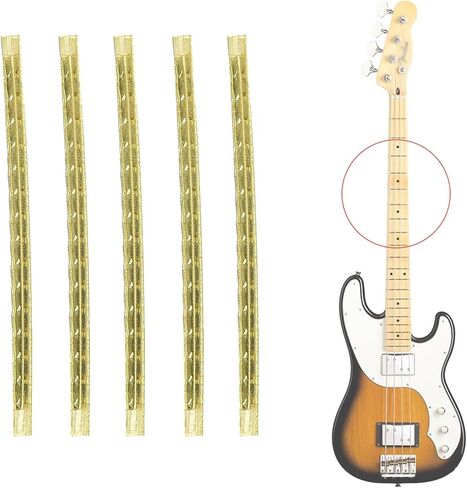Guitar Frets, Pack of 48 Electric Guitar 2.7mm 24 Frets Fretwire Guitarfret Wires for Electric Guitarbass Guitarfingerboard Replacement in Saudi Arabia