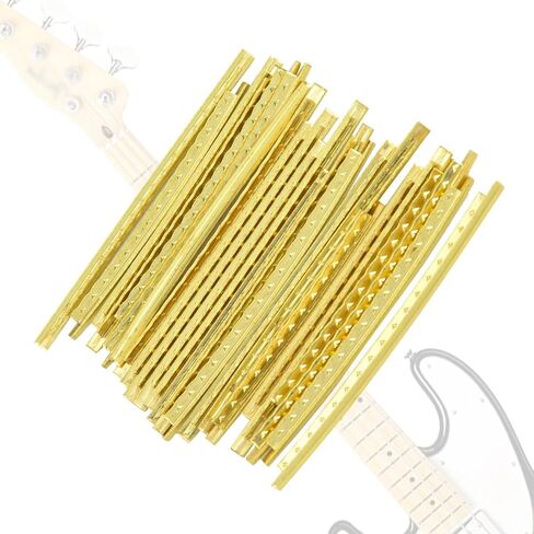 Guitar Frets, Pack of 48 Electric Guitar 2.7mm 24 Frets Fretwire Guitarfret Wires for Electric Guitarbass Guitarfingerboard Replacement in Saudi Arabia