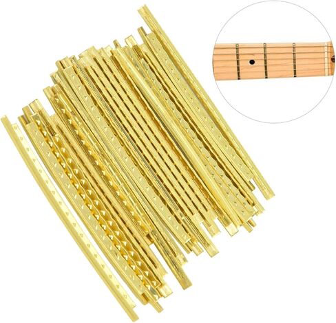 Guitar Frets, Pack of 48 Electric Guitar 2.7mm 24 Frets Fretwire Guitarfret Wires for Electric Guitarbass Guitarfingerboard Replacement in Saudi Arabia