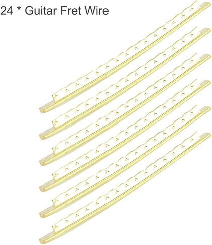 Guitar Frets, Pack of 48 Electric Guitar 2.7mm 24 Frets Fretwire Guitarfret Wires for Electric Guitarbass Guitarfingerboard Replacement in Saudi Arabia