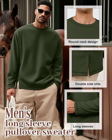 3 Pack Men's Big and Tall Thermal Shirts Fleece Lined Long Sleeve Crew neck T-shirt Loose Fit Casual Pullover Tops in Saudi Arabia