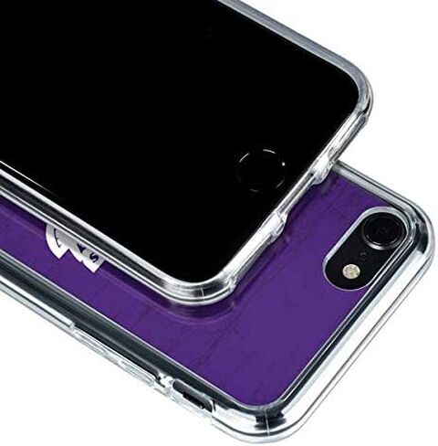 Skinit Clear Phone Case Compatible with iPhone SE (2nd & 3rd Gen) - Officially Licensed NBA Los Angeles Lakers Purple Primary Logo Design in Saudi Arabia