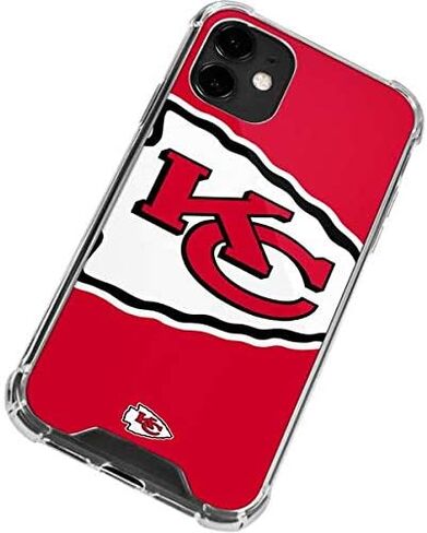 Skinit Clear Phone Case Compatible with iPhone 12 - Officially Licensed NFL Kansas City Chiefs Large Logo Design in Saudi Arabia