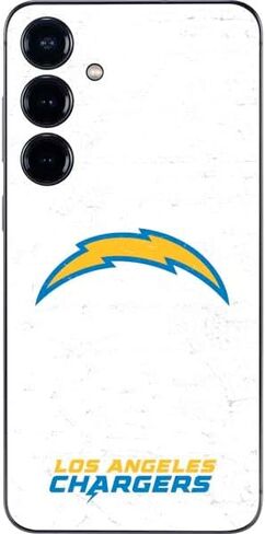 Skinit Decal Phone Skin Compatible with Galaxy A16 5G - Officially Licensed NFL Los Angeles Chargers Black & White Design in Saudi Arabia