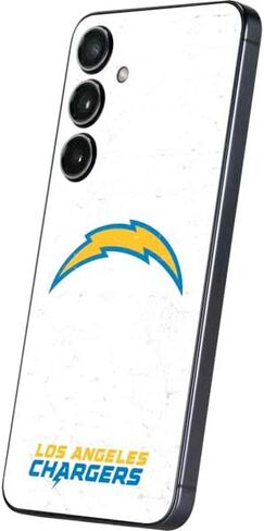 Skinit Decal Phone Skin Compatible with Galaxy A16 5G - Officially Licensed NFL Los Angeles Chargers Black & White Design in Saudi Arabia