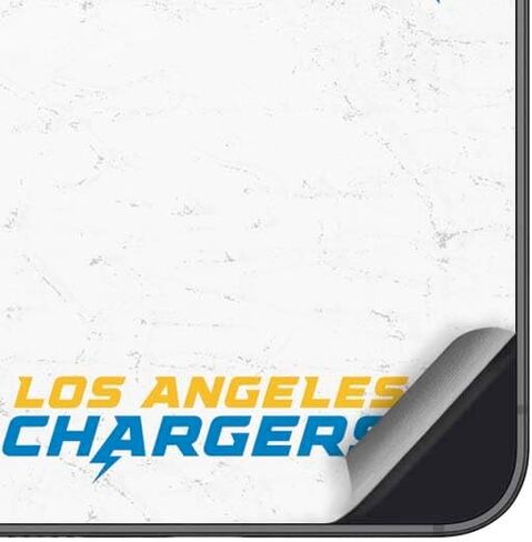 Skinit Decal Phone Skin Compatible with Galaxy A16 5G - Officially Licensed NFL Los Angeles Chargers Black & White Design in Saudi Arabia