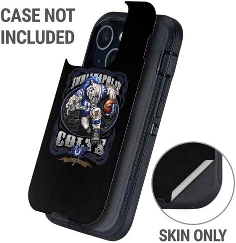 Skinit Decal Phone Skin Compatible with OtterBox Defender iPhone 14 Plus - Officially Licensed Liquid Blue NFL Indianapolis Colts Running Back Design in Saudi Arabia