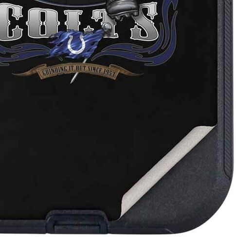Skinit Decal Phone Skin Compatible with OtterBox Defender iPhone 14 Plus - Officially Licensed Liquid Blue NFL Indianapolis Colts Running Back Design in Saudi Arabia