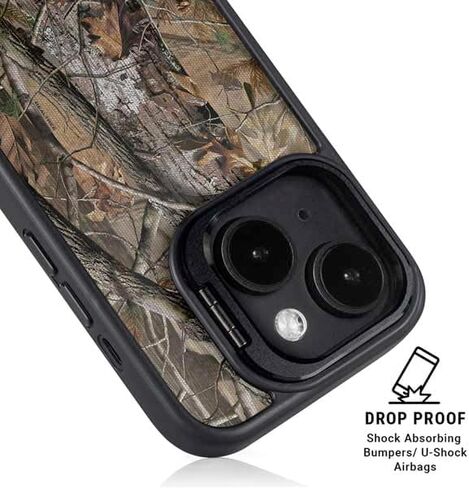حافظة هاتف Skinit Kickstand متوافقة مع iPhone 13 - مرخصة رسميًا من NFL Green Bay Packers Realtree AP Camo Design in Saudi Arabia