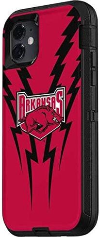 Skinit Decal Skin Compatible with OtterBox Defender iPhone 11 Case - Officially Licensed College Arkansas Razorbacks Design in Saudi Arabia