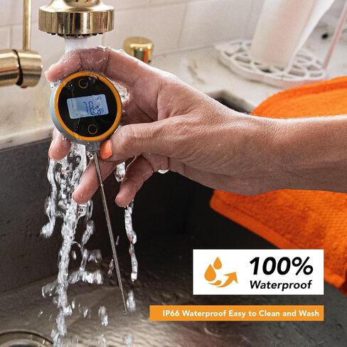 Pocket Pro 1-Second Instant Read Meat Thermometer, Rechargeable Digital Thermometer for Grilling, Food, BBQ, Kitchen Cooking, Oil Deep Frying & Candy (Nobility Blue) in Saudi Arabia