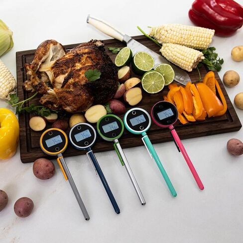 Pocket Pro 1-Second Instant Read Meat Thermometer, Rechargeable Digital Thermometer for Grilling, Food, BBQ, Kitchen Cooking, Oil Deep Frying & Candy (Nobility Blue) in Saudi Arabia
