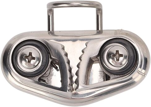 316 Stainless Steel Cam Cleat with Wire Leading Ring, and Mirror Polished, for 10mm Rope, Sailing and Kayaking Essential in Saudi Arabia