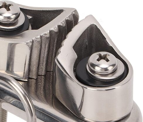 316 Stainless Steel Cam Cleat with Wire Leading Ring, and Mirror Polished, for 10mm Rope, Sailing and Kayaking Essential in Saudi Arabia